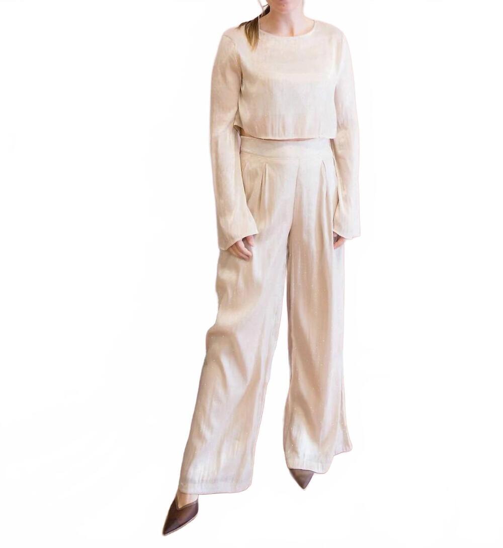 NEW MABLE night out embellished set in cream